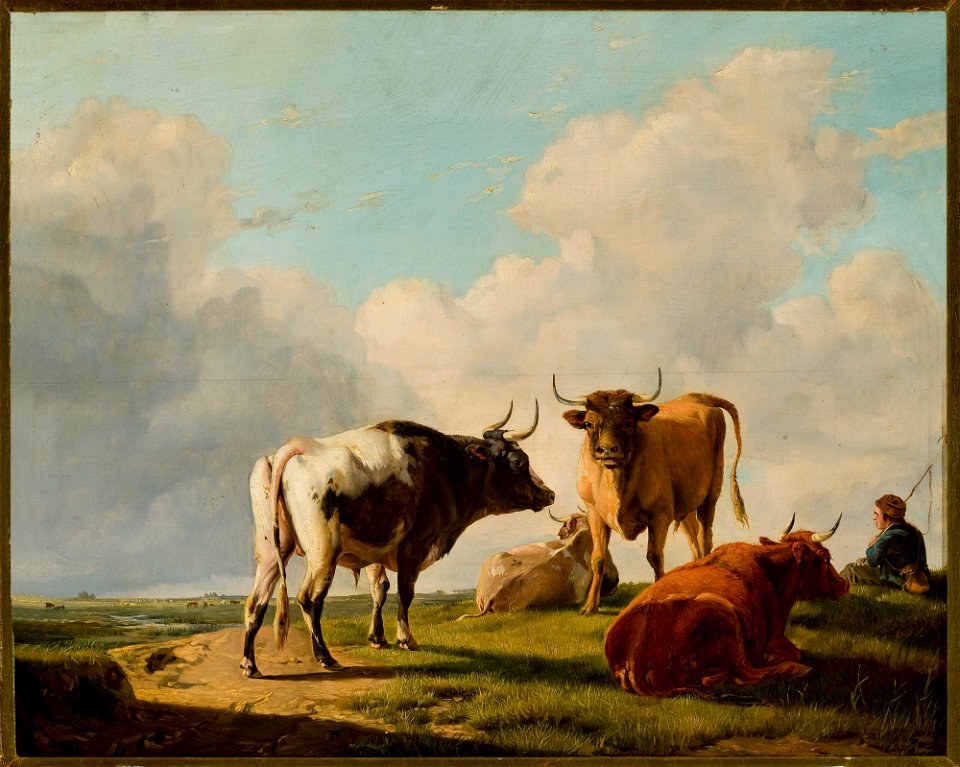 Eugene Verboeckhoven - Cows in the pasture - M.Ob.1339 MNW - National Museum in Warsaw