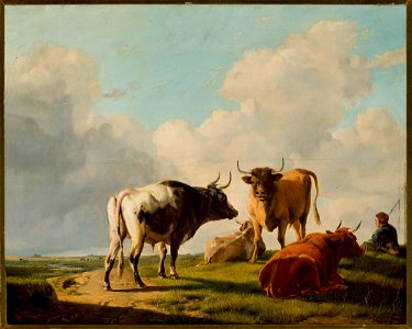 Eugene Verboeckhoven - Cows in the pasture - M.Ob.1339 MNW - National Museum in Warsaw