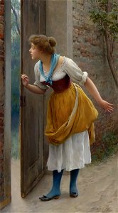 Eugene de Blaas - The Eavesdropper