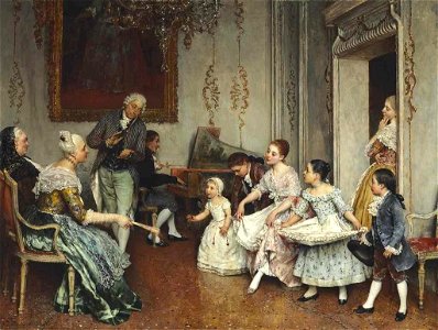 Eugene de Blaas - The Introduction (1883)