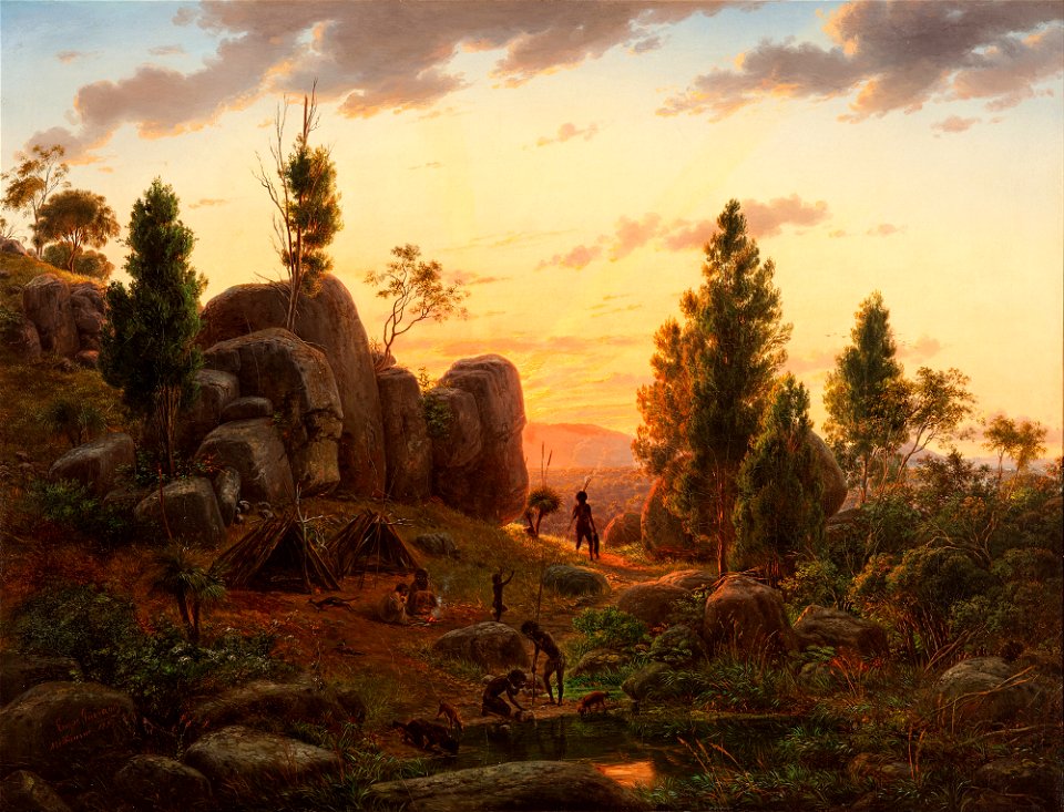 Eugene von GUÉRard - Stony Rises, Lake Corangamite - Google Art Project