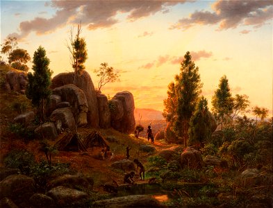 Eugene von GUÉRard - Stony Rises, Lake Corangamite - Google Art Project