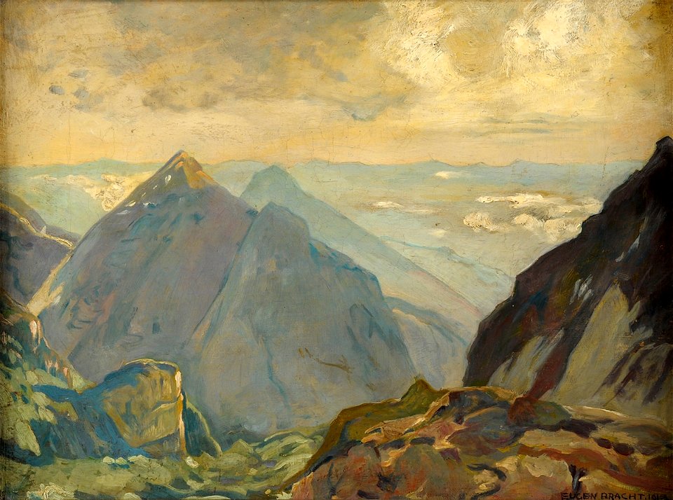Eugen Bracht Blick von der Bocca di Brenta 1915
