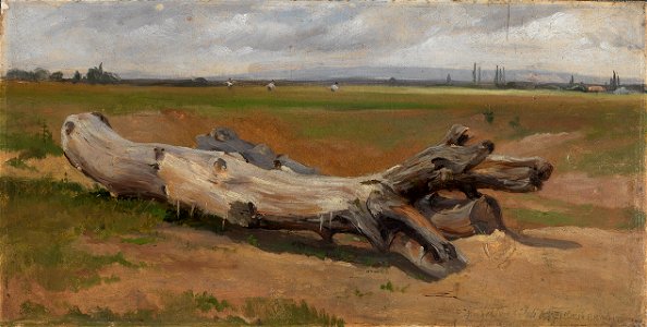 Eugen Bracht - Baumstämme an der Ziegelhütte - 1446 - Staatliche Kunsthalle Karlsruhe