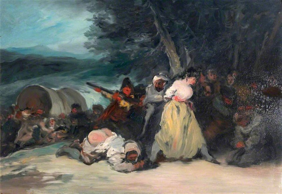 Eugenio Lucas Velázquez (1817-1870) - The Ambush - 1965P21 - Birmingham Museums Trust