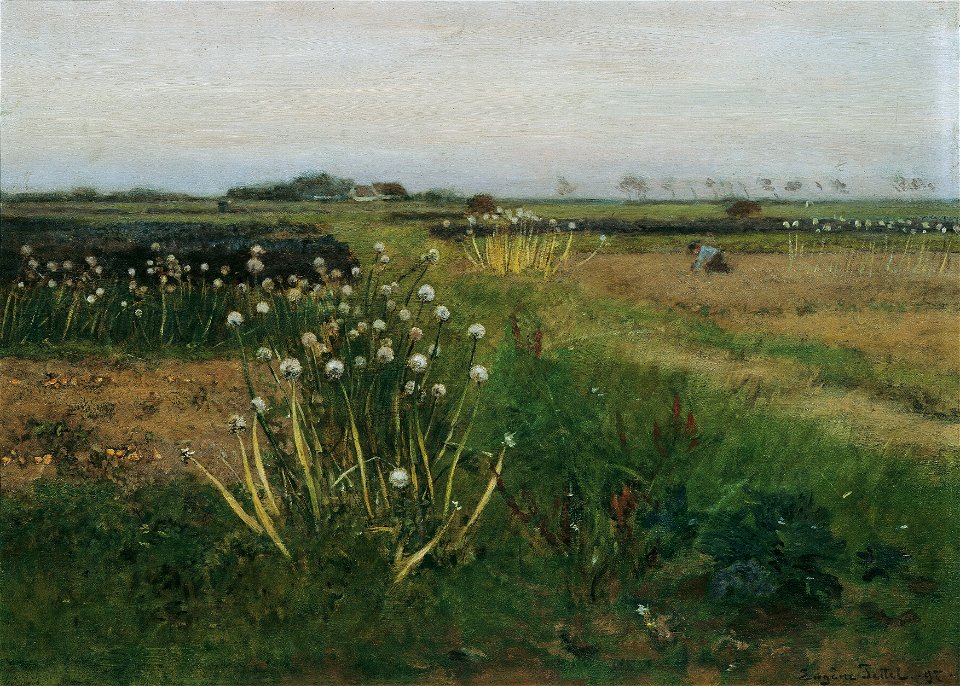 Eugen Jettel - Blühendes Zwiebelfeld - 508e - Österreichische Galerie Belvedere