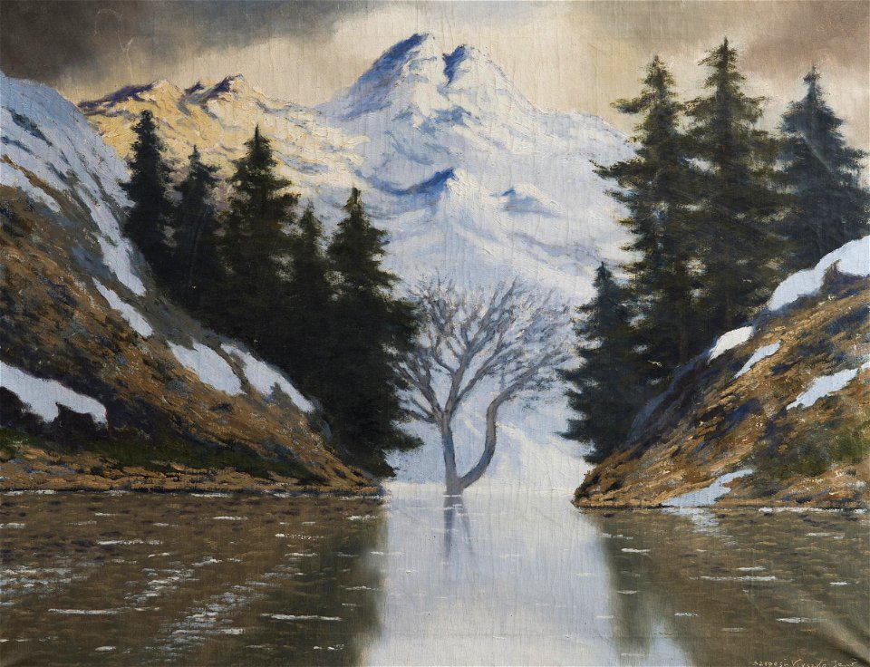 Eugen Szepesi-Kuszka - Lake in the Mountains II