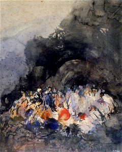 Eugenio Lucas Velázquez - Group of Figures - Google Art Project