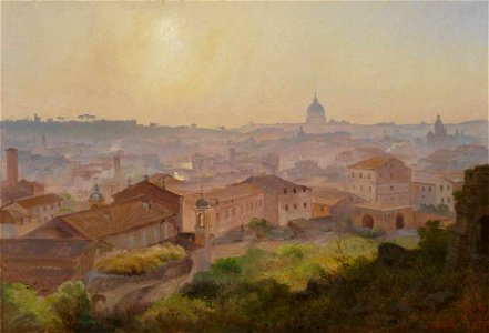 Eugen Napoleon Neureuther - Blick vom Palatin auf Rom - 9121 - Bavarian State Painting Collections