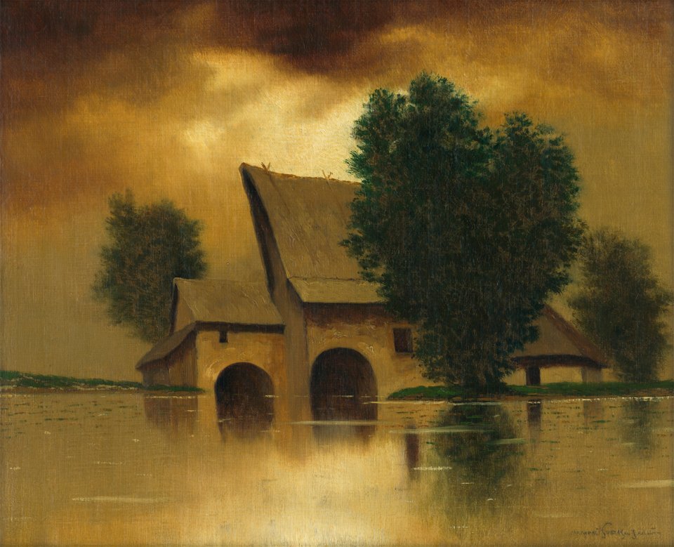 Eugen Szepesi-Kuszka - Povodeň v mlyne - M 345 - Gallery of Spiš Artists