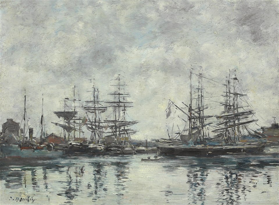 Eugène Boudin - Deauville, le bassin