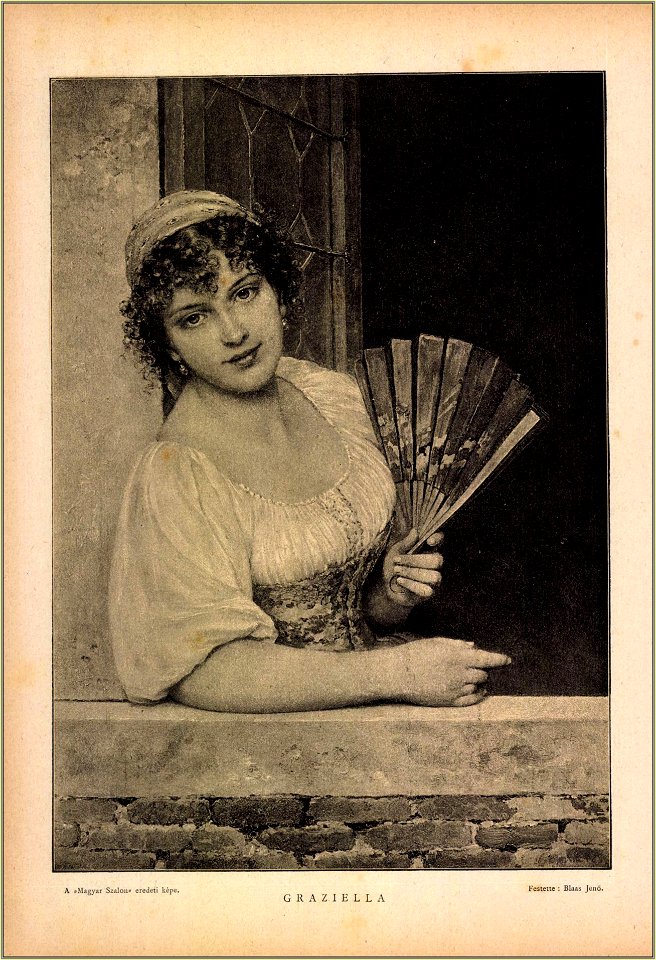Eugen von Blaas, Graziella, Magyar Szalon, 23. kötet, 1895. 367. oldal