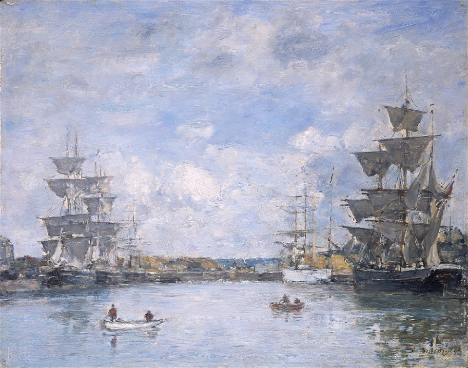 Eugène Boudin - Deauville. Le Bassin