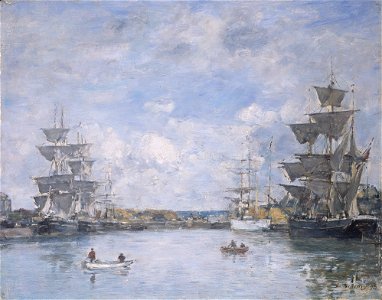 Eugène Boudin - Deauville. Le Bassin