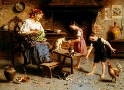 Eugenio Zampighi - Feeding Time