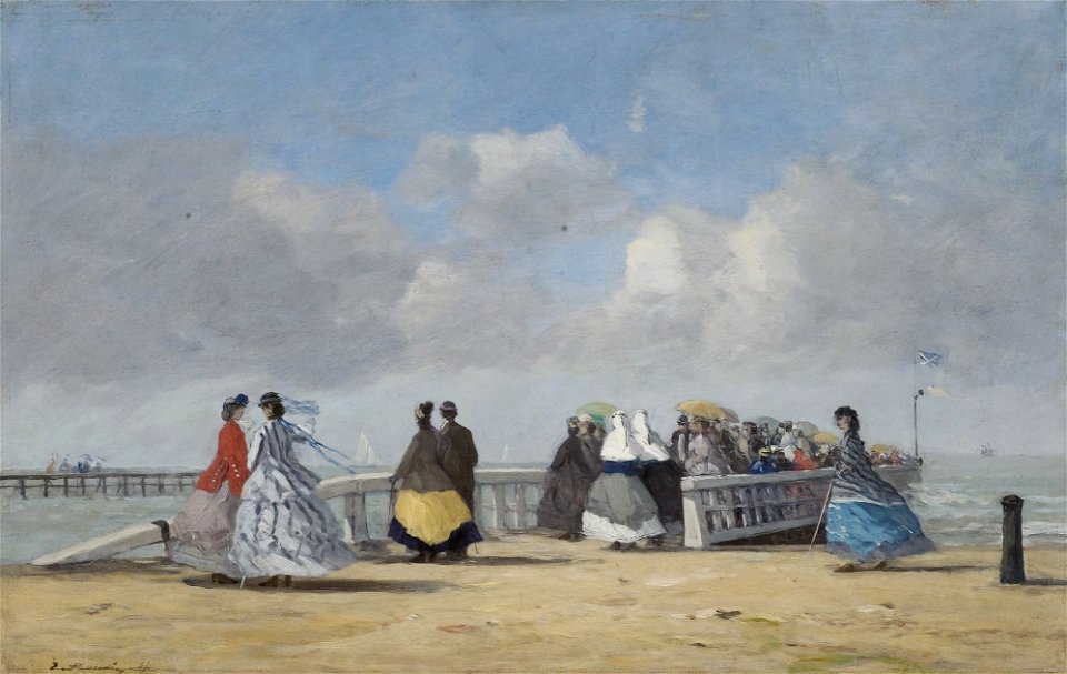 Eugène Boudin - L'embarcadère à Trouville
