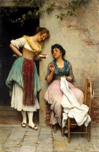 Eugen von Blaas - The Love Letter