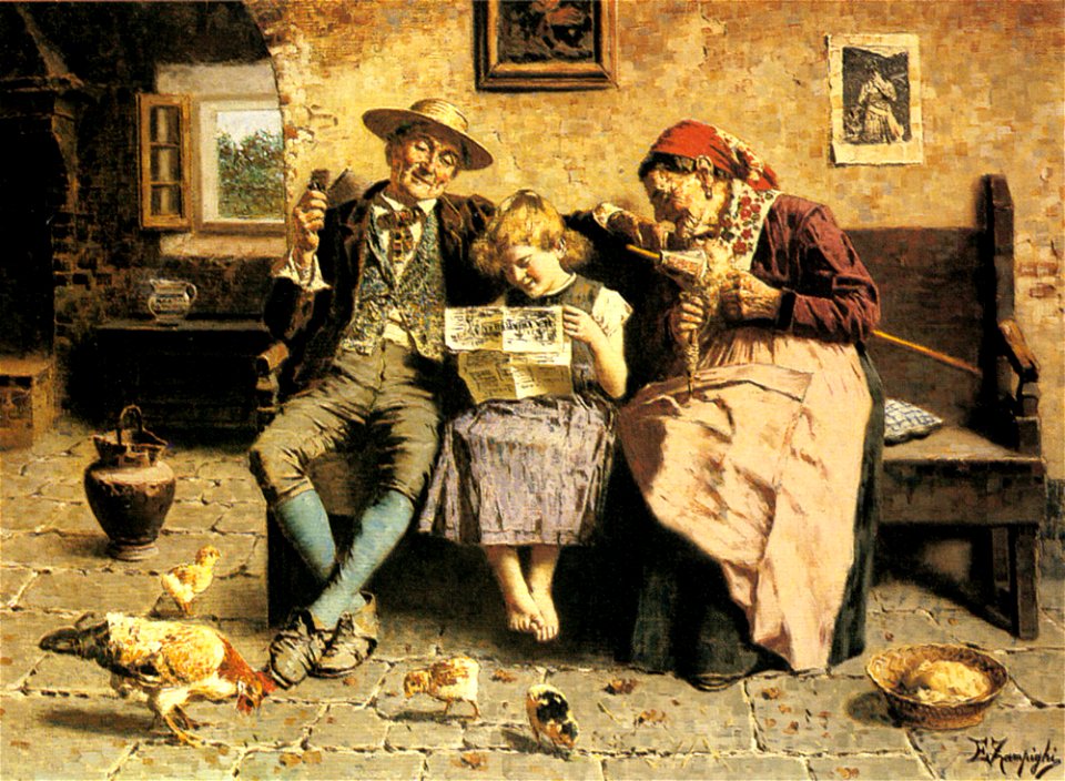 Eugenio Zampighi - Reading The News