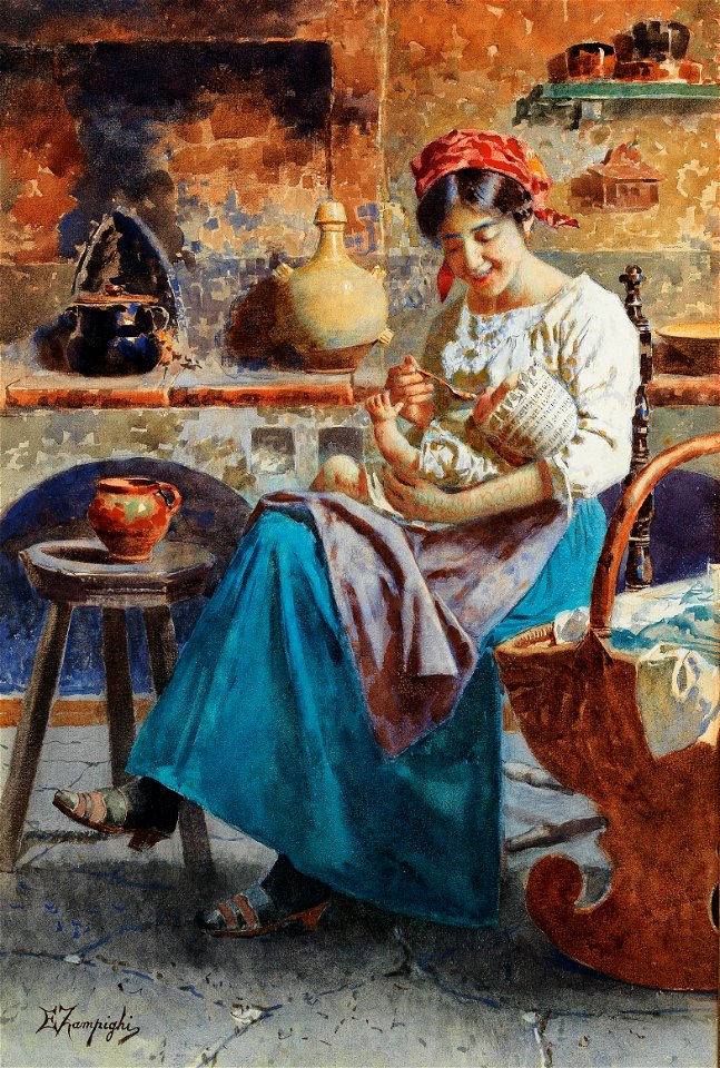 Eugenio Zampighi La prima pappa