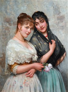 Eugen von Blaas - Two Venetian Women