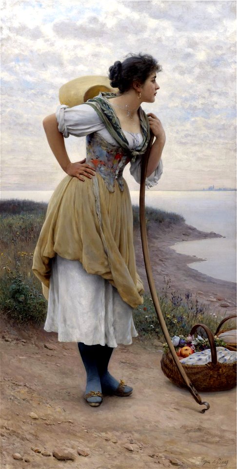 Eugene de Blaas - Awaiting the Return