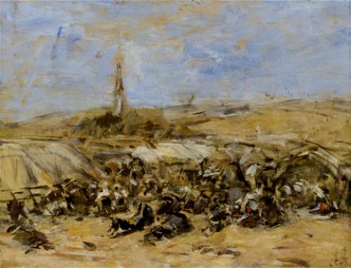 Eugène Boudin - Pardon of Ste-Anne-La-Palud - Google Art Project