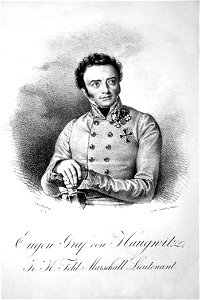 Eugen Wilhelm Haugwitz 1827 Litho