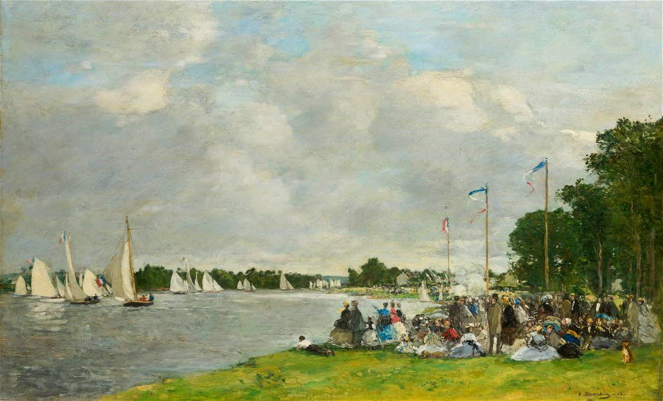 Eugène Boudin - Regatta at Argenteuil - Johannesburg Art Gallery