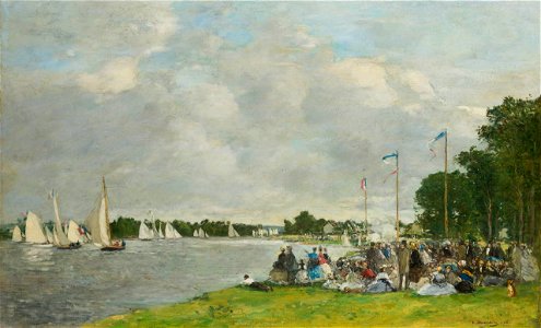 Eugène Boudin - Regatta at Argenteuil - Johannesburg Art Gallery