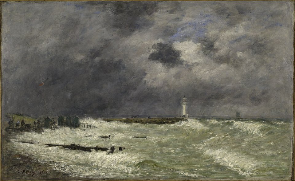 Eugène Boudin - Coup de vent devant Frascati, Le Havre - PPP19 - Musée des Beaux-Arts de la ville de Paris