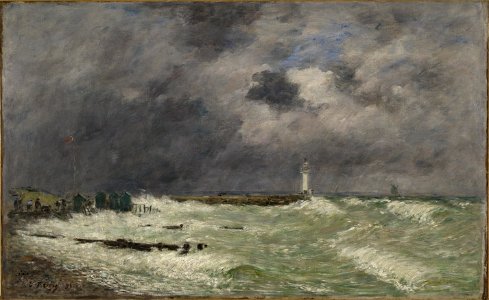 Eugène Boudin - Coup de vent devant Frascati, Le Havre - PPP19 - Musée des Beaux-Arts de la ville de Paris