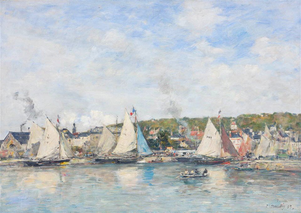 Eugène Boudin - Trouville harbor - Johannesburg Art Gallery