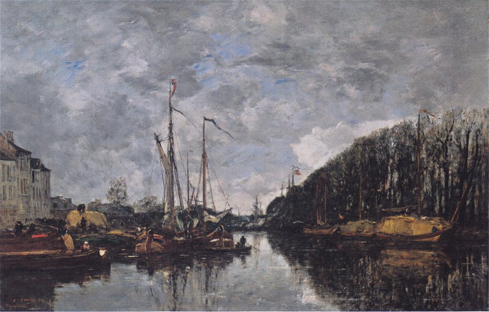 Eugène Boudin - Kanal an der Allèe Verte in Brüssel