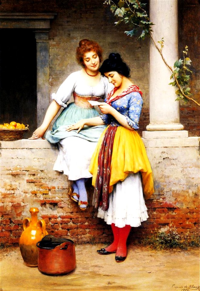 Eugene de Blaas - The Love Letter (1902)
