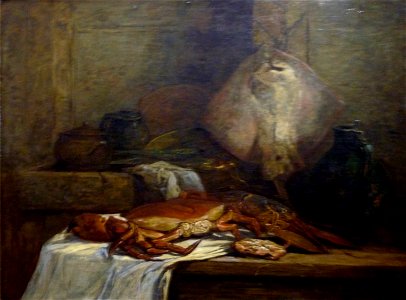 Eugène Boudin, Nature morte à la raie