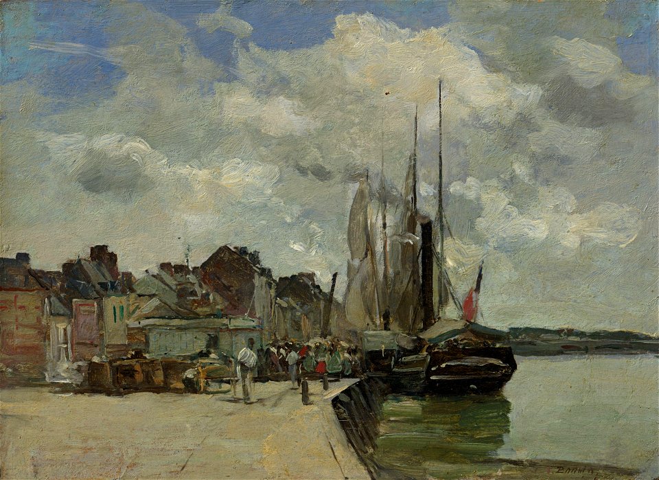 Eugène Boudin. Honfleur. Der Hafen