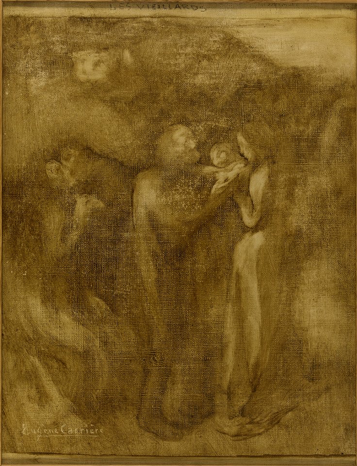 Eugène Carrière - Esquisse pour la mairie du 12ème , les vieillards - PPP3558 - Musée des Beaux-Arts de la ville de Paris