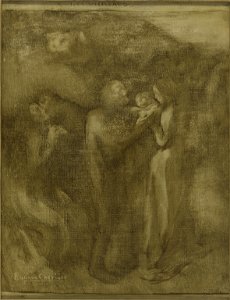 Eugène Carrière - Esquisse pour la mairie du 12ème , les vieillards - PPP3558 - Musée des Beaux-Arts de la ville de Paris