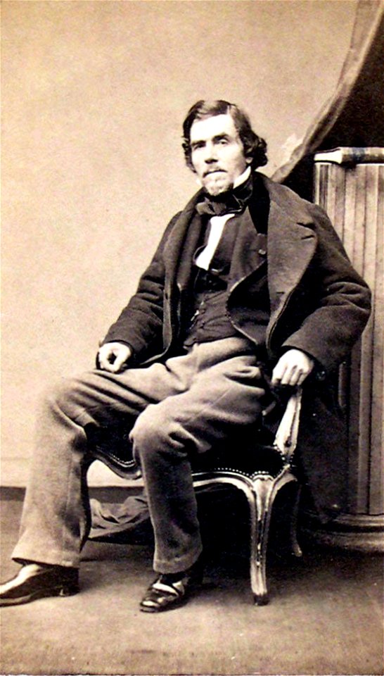 Eugene Delacroix by Pierre Petit, 1855-63