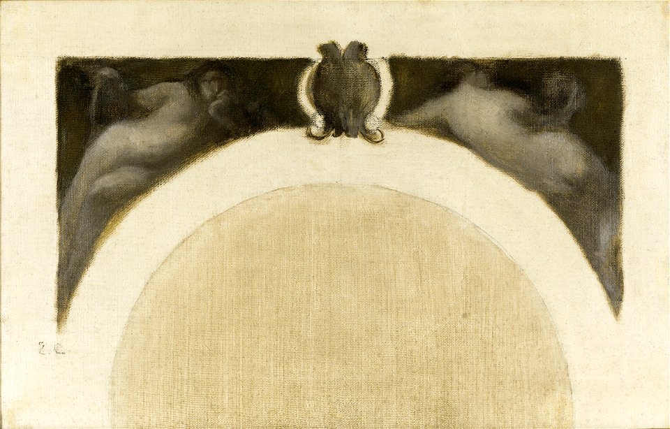 Eugène Carrière - Esquisse pour le salon des Sciences de l'Hôtel de Ville de Paris , La Physique - La Chimie - PPP4491 - Musée des Beaux-Arts de la ville de Paris