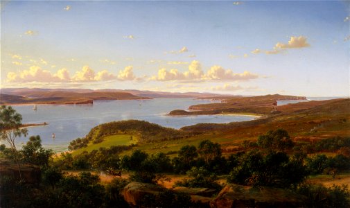 Eugene von Guérard - Sydney Heads - Google Art Project