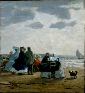 Eugène Boudin - Sur la plage, Dieppe