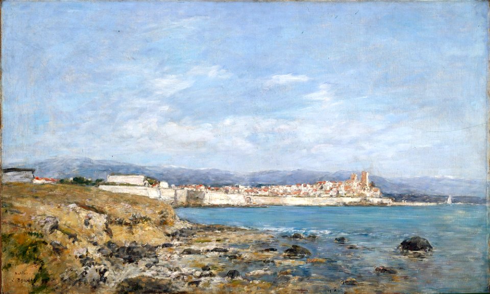 Eugene Louis Boudin - View of Antibes - 20.113 - Detroit Institute of Arts