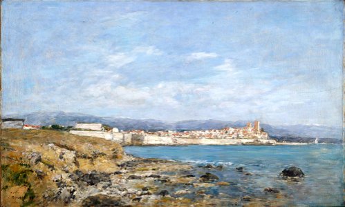 Eugene Louis Boudin - View of Antibes - 20.113 - Detroit Institute of Arts