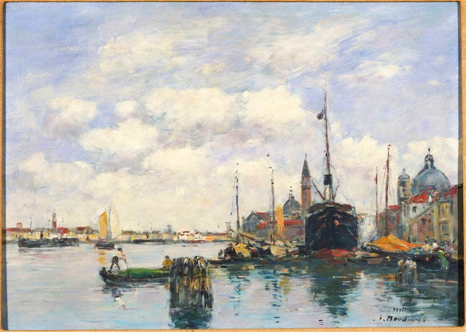 Eugène Boudin - Venice–Seascape at the Giudecca - y1986-72 - Princeton University Art Museum