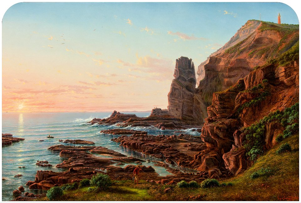 Eugene von GUÉRard - Castle Rock, Cape Schanck - Google Art Project