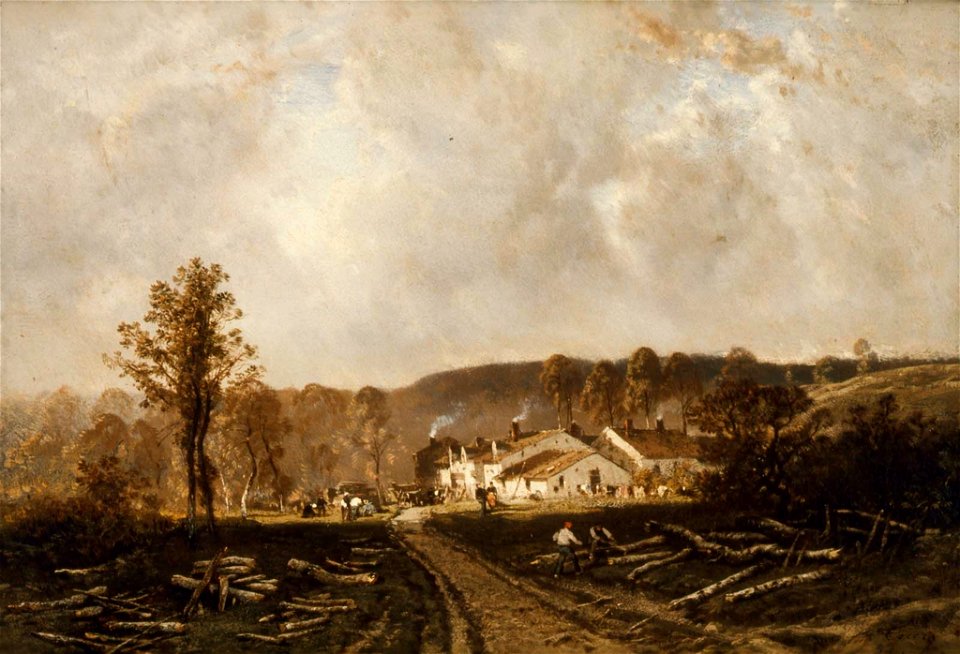 Eugène Cicéri - Village of Bouron - 13.456 - Museum of Fine Arts