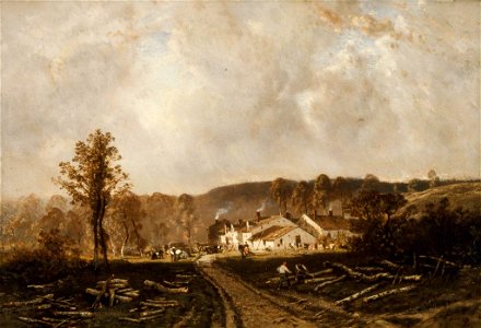 Eugène Cicéri - Village of Bouron - 13.456 - Museum of Fine Arts
