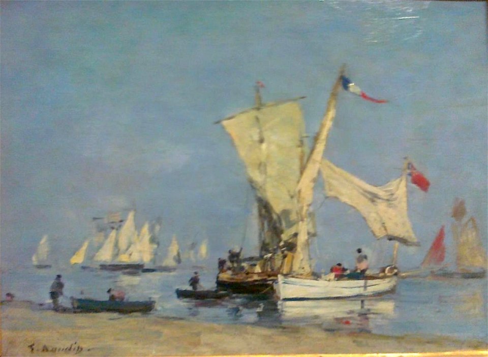 Eugène Boudin, Voiliers, v1869