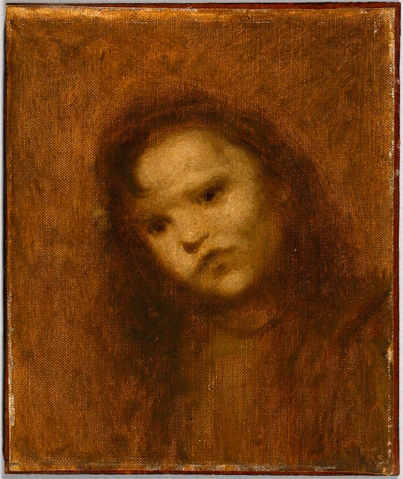 Eugène Carrière - Bust of a Young Girl - 1943.1327 - Fogg Museum